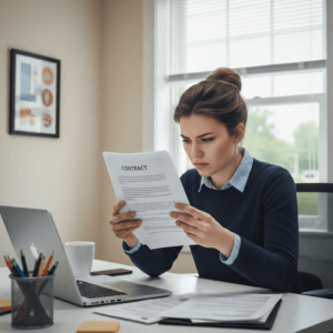 foto van een contractbeheerder
